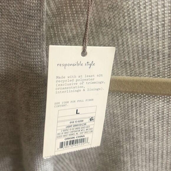 ✨A New Day Women's Long-Sleeved Heather Grey Sz Large Cardigan✨ - Picture 7 of 9